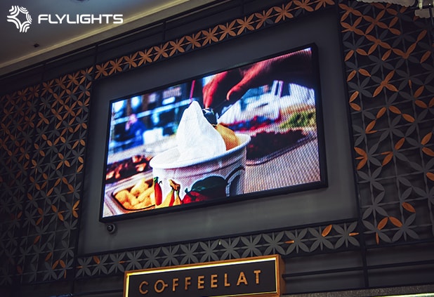 Flylights – LED-екран для кав’ярні Coffeelat